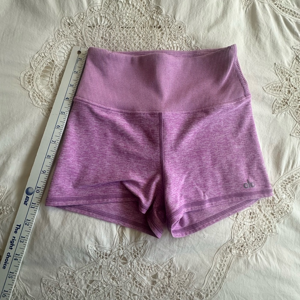 Alo Alosoft Aura Shorts, Pink Lavender, Size XS - Picture 6 of 6